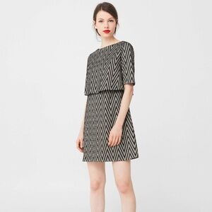 Mango Metallic Thread Dress